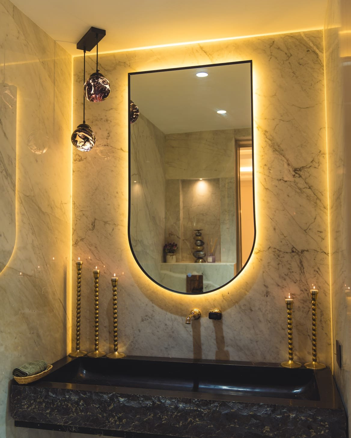Virasaat — The traditional direction. Indian craft set in a contemporary plan, without either one apologising for the other.
